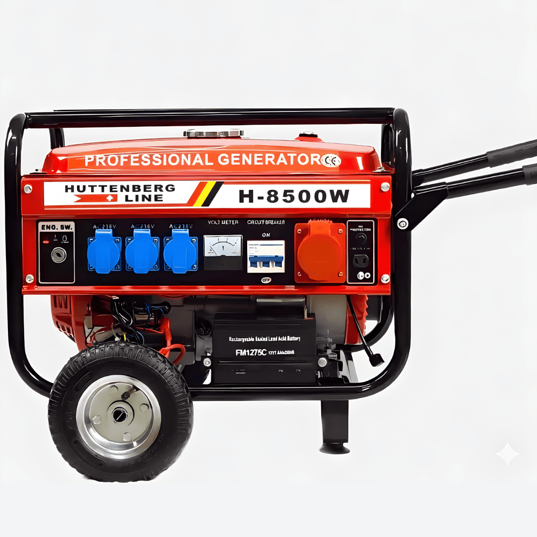 Generatore di Corrente H-8500W (220/380v) Avviamento Elettrico con Batteria