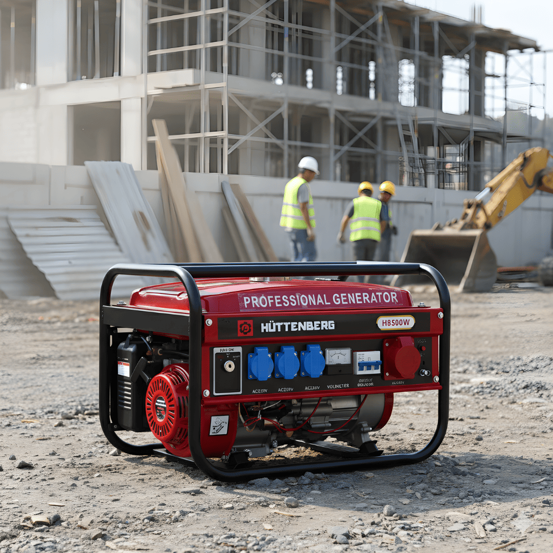 Generatore di Corrente H-8500w (220/380v) Con Chiave Semi Silenzioso